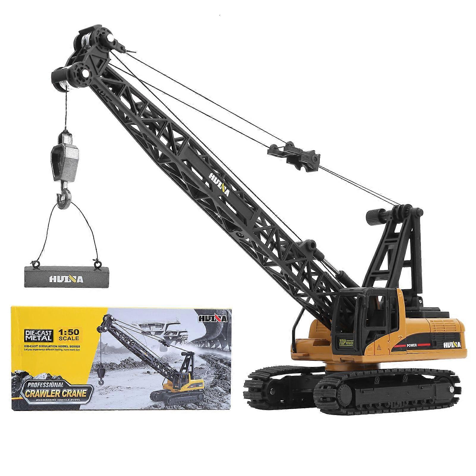 1:50 Engineering Crane Model Alloy Engineering Vehicle Static Model Toy for Children Kids