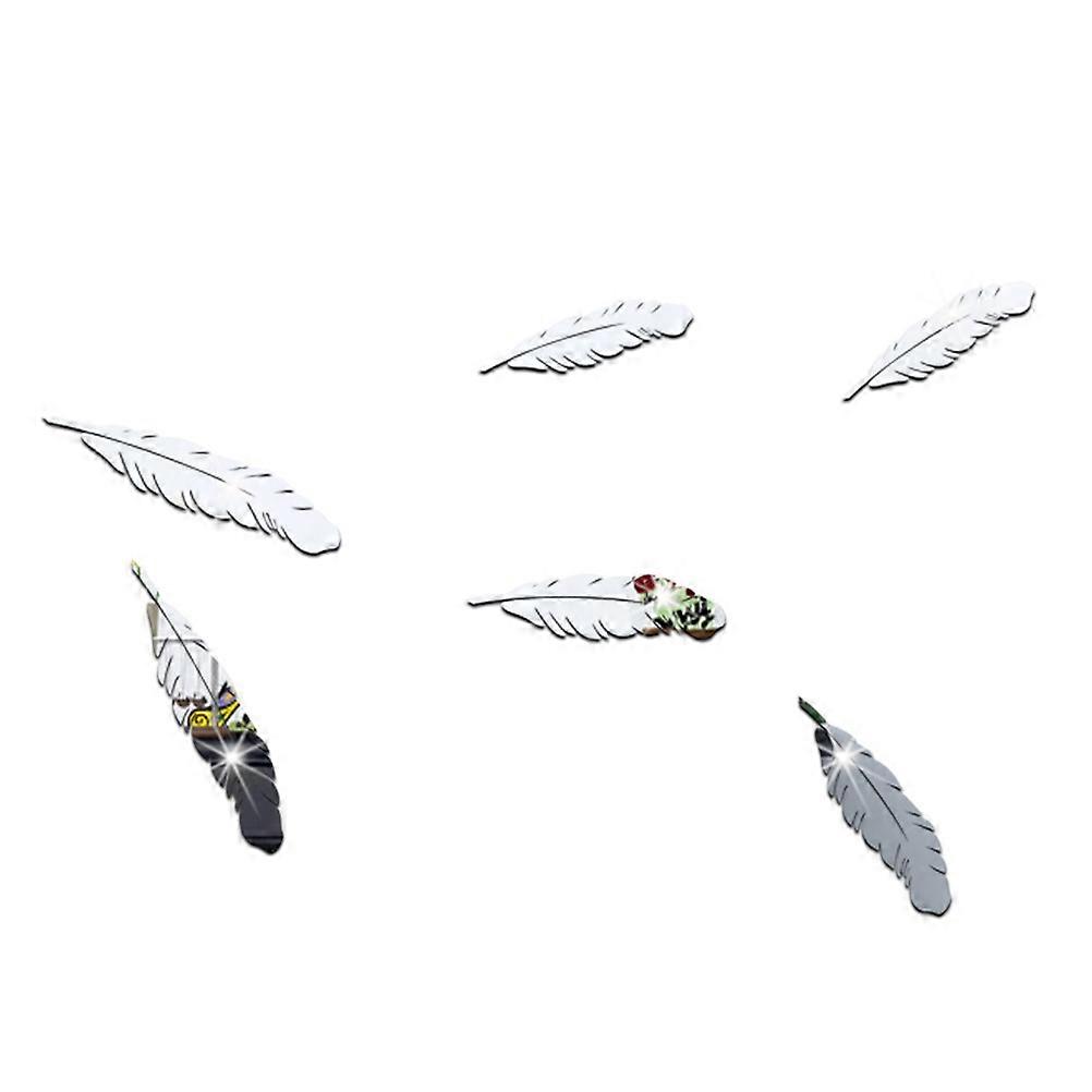 Wall Decal Mirror 3D Removable Mirror Wall Sticker 24Pcs