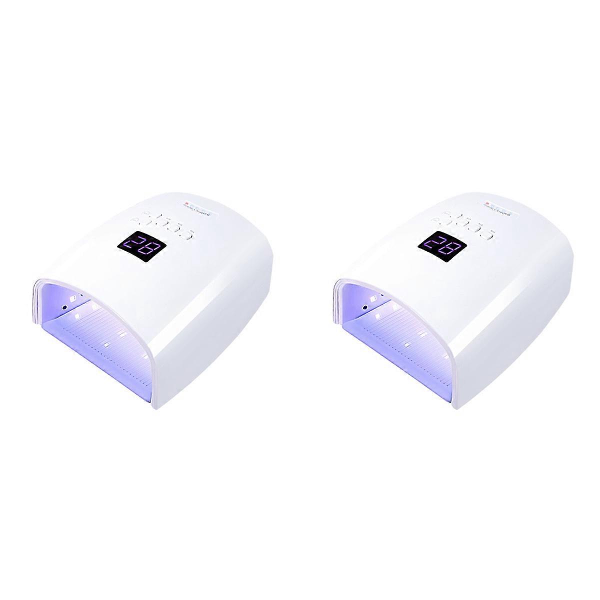 Rechargeable UV LED Nail Lamp 66W Lamp for Manicure with LCD Screen 4 Timer Settings Nail Art Manicu