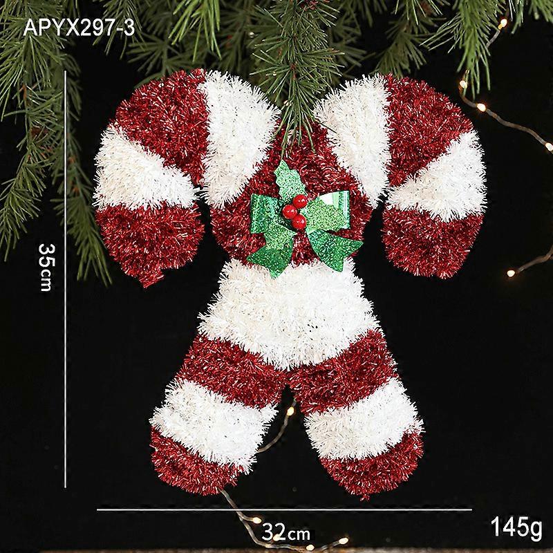 Hong Kong Heng's new Christmas ornaments scene layout a variety of ribbon cone tree desktop atmosphere party decoration supplies white and red gift