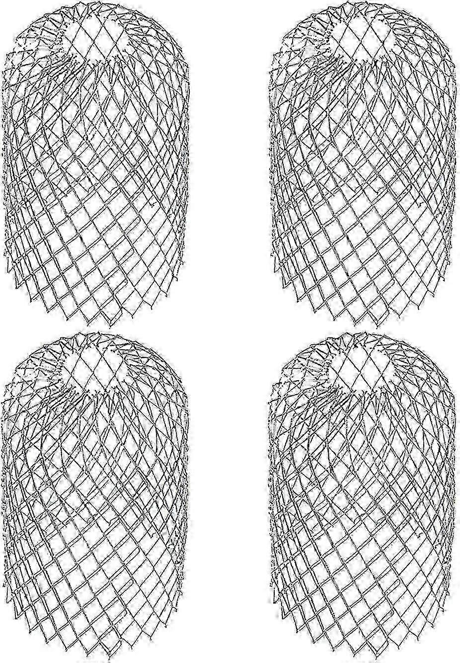 4 Pieces Stainless Steel Gutter Filters (8*15cm) - Stop Leaves for XXF Gutter Covers