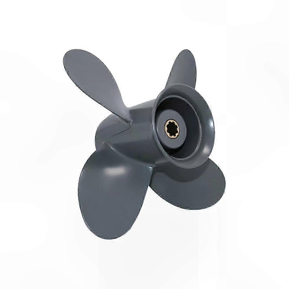 Aluminum Outboard Propeller for 8HP-20HP Engines with 8 Tooth and 4 Blades