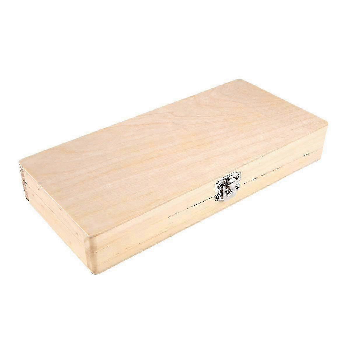Wooden Microscope Slide Storage Box - Holds Up to 50 Slides