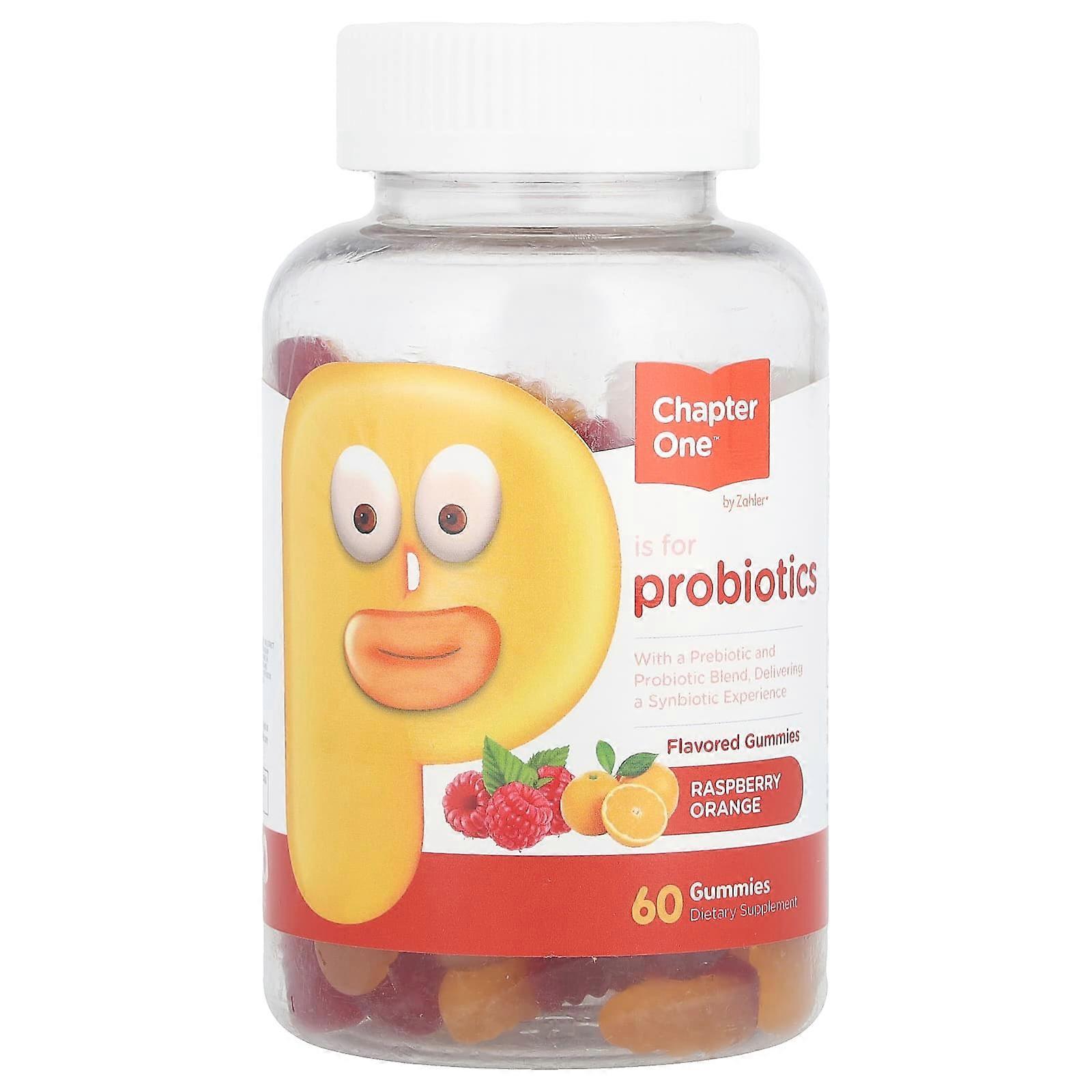 Probiotic Gummies, Raspberry Orange, 60 Gummies