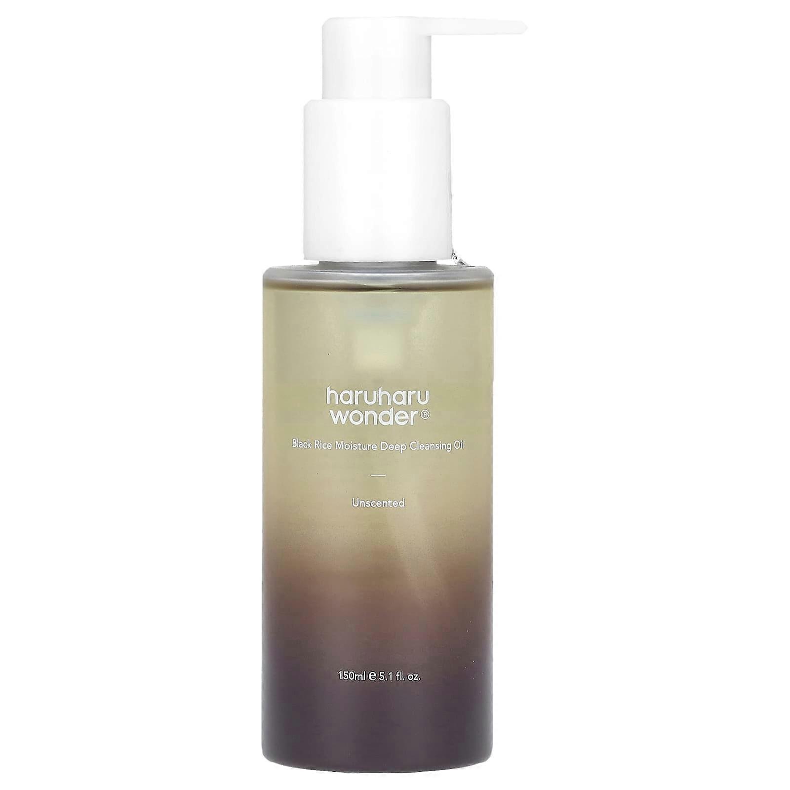 WonderÃÂÃÂ¬ÃÂÃÂ, Black Rice Moisture Deep Cleansing Oil, Unscented, 5.1 fl oz (150 ml)