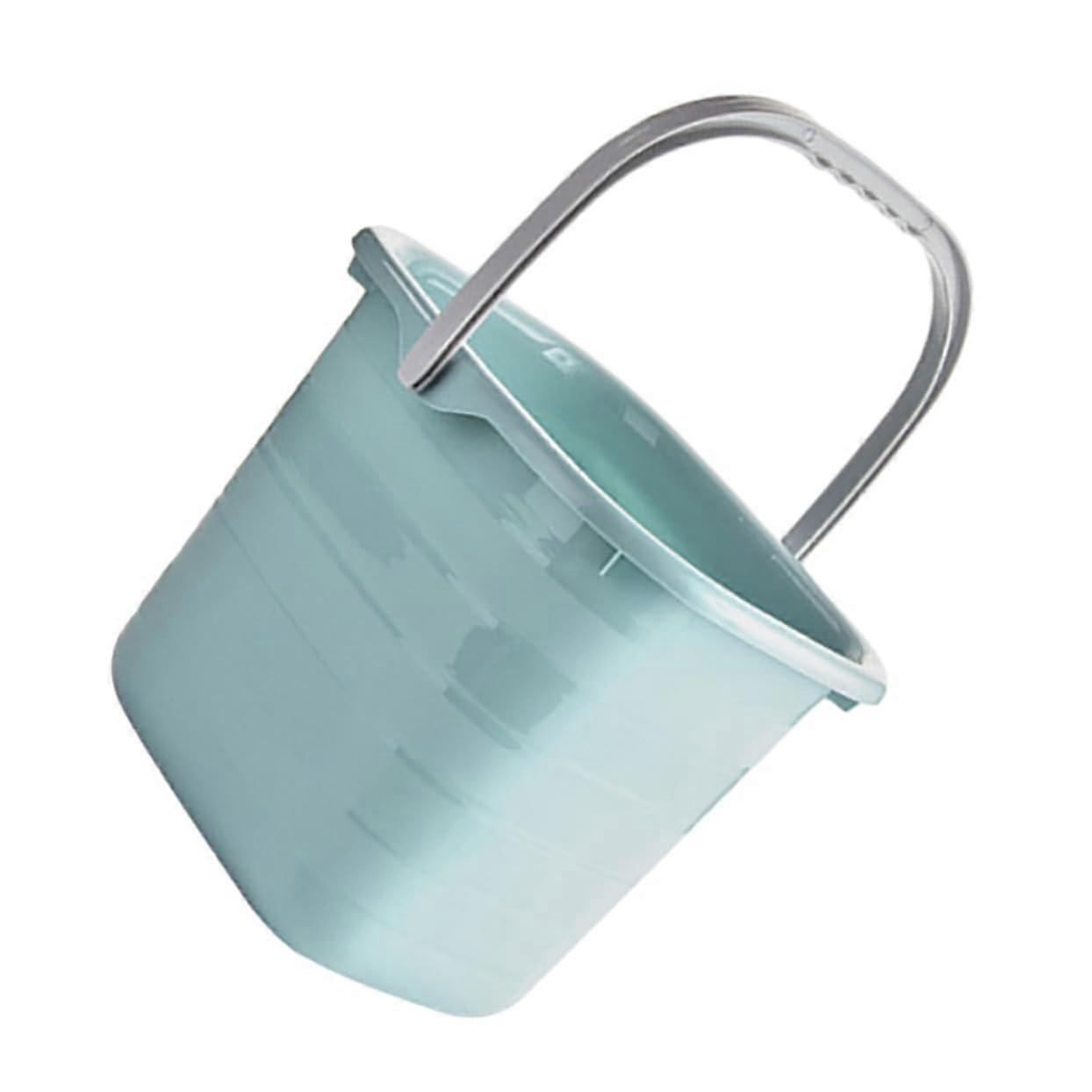 Portable Plastic Water Bucket With Handle For Gardening And Cleaning, Multipurpose Storage For Water Paint Sand