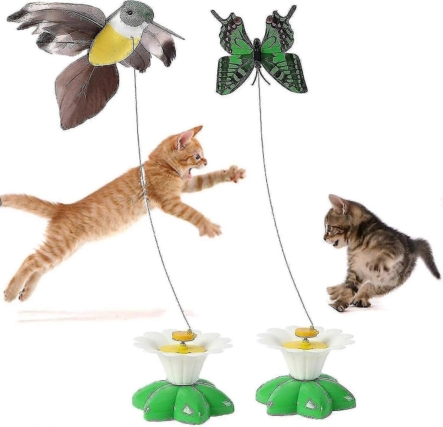 Electric Bird Teasing Cat Toy, Interactive Cat Toy, Bird Toy For Pet Cats, Funny Rotating Electric Flying Bird Cat Toy Kitten Play Chase