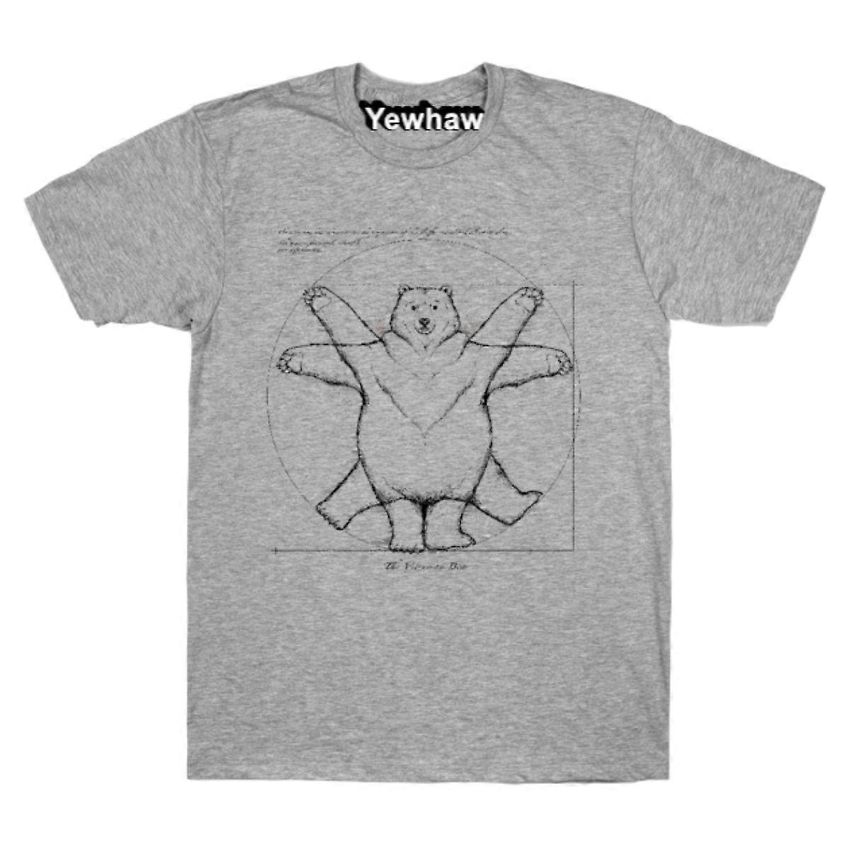 Vitruvian Bear Grey T-shirt