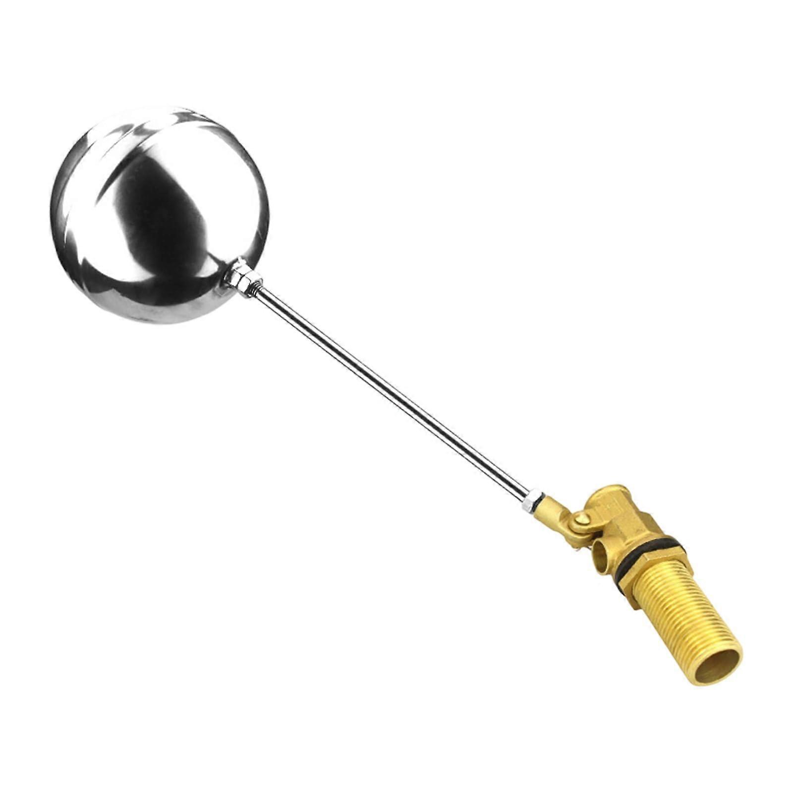 Brass Float Valve 1/2Inch Quiet Automatic Water Level Control For WaterTower Tanks Cisterns Expansion Systems