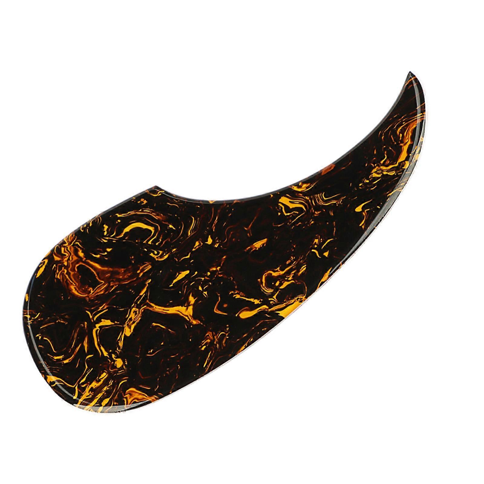 PVC Guitar Self Stick Pickguard Yellow Pastes Pattern Anti-Scratch Guard Plate Replacement Acoustic Guitar Scratch Plate Multicolor