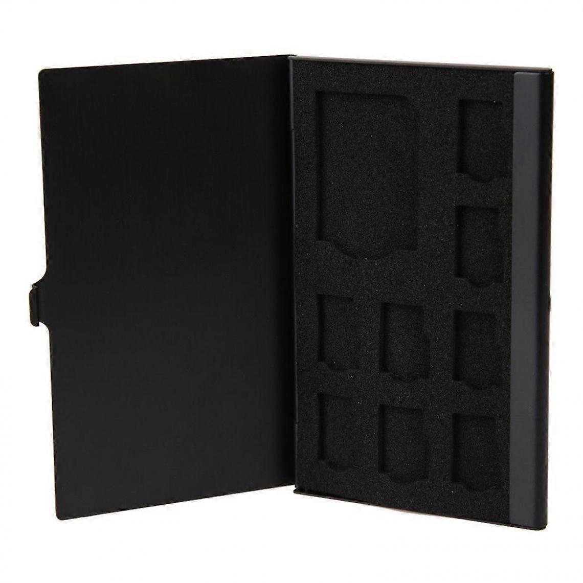 9 Slots Memory Card Case Protector Hold 1SD And For SDHC TF NS 4 Micro SD+2 SD Game Card Silver