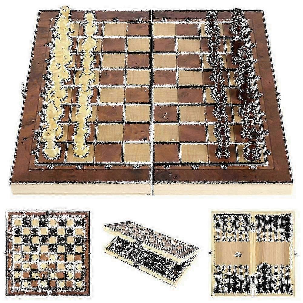 3 In 1 Chess Set International Chess Foldable Chess Board With Chess Pieces Foldable Chess Board Set