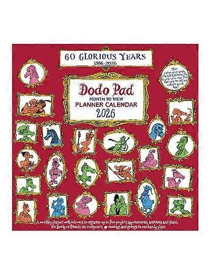 The Dodo Pad Family Planner Calendar 2026  Month To View With 5 Daily Columns by Lord Dodo Calendar Book