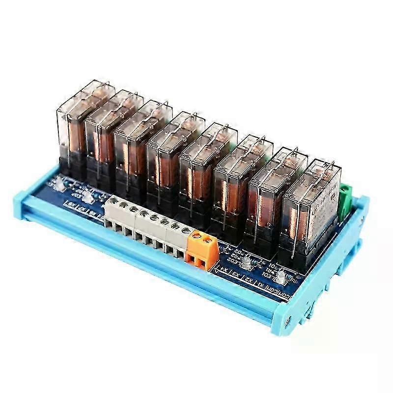8 Channel Hongfa Single Open Relays DC24V 16A Electromagnetic Relay Module for Industry Control