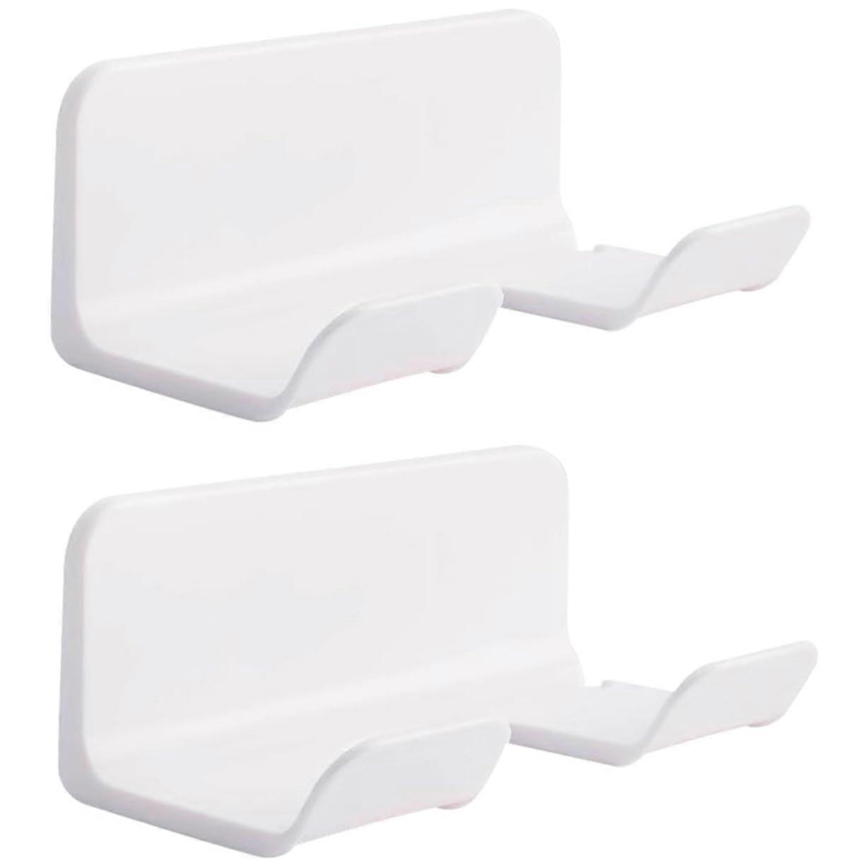 Hair Dryer Holder WallMounted NoDrill Easy Install 2Pack Bathroom Rack