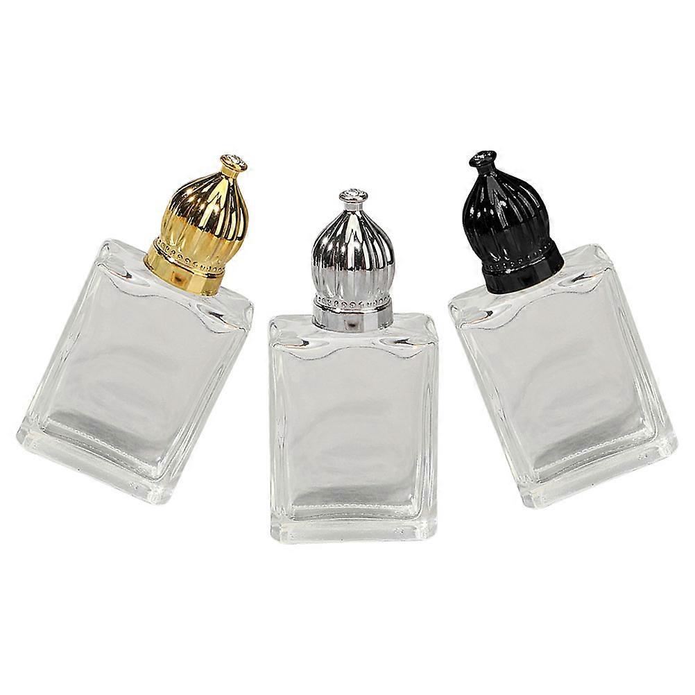 Sample Perfume Bottle Glass Roll on Bottle for Storage Use 3Pcs Set
