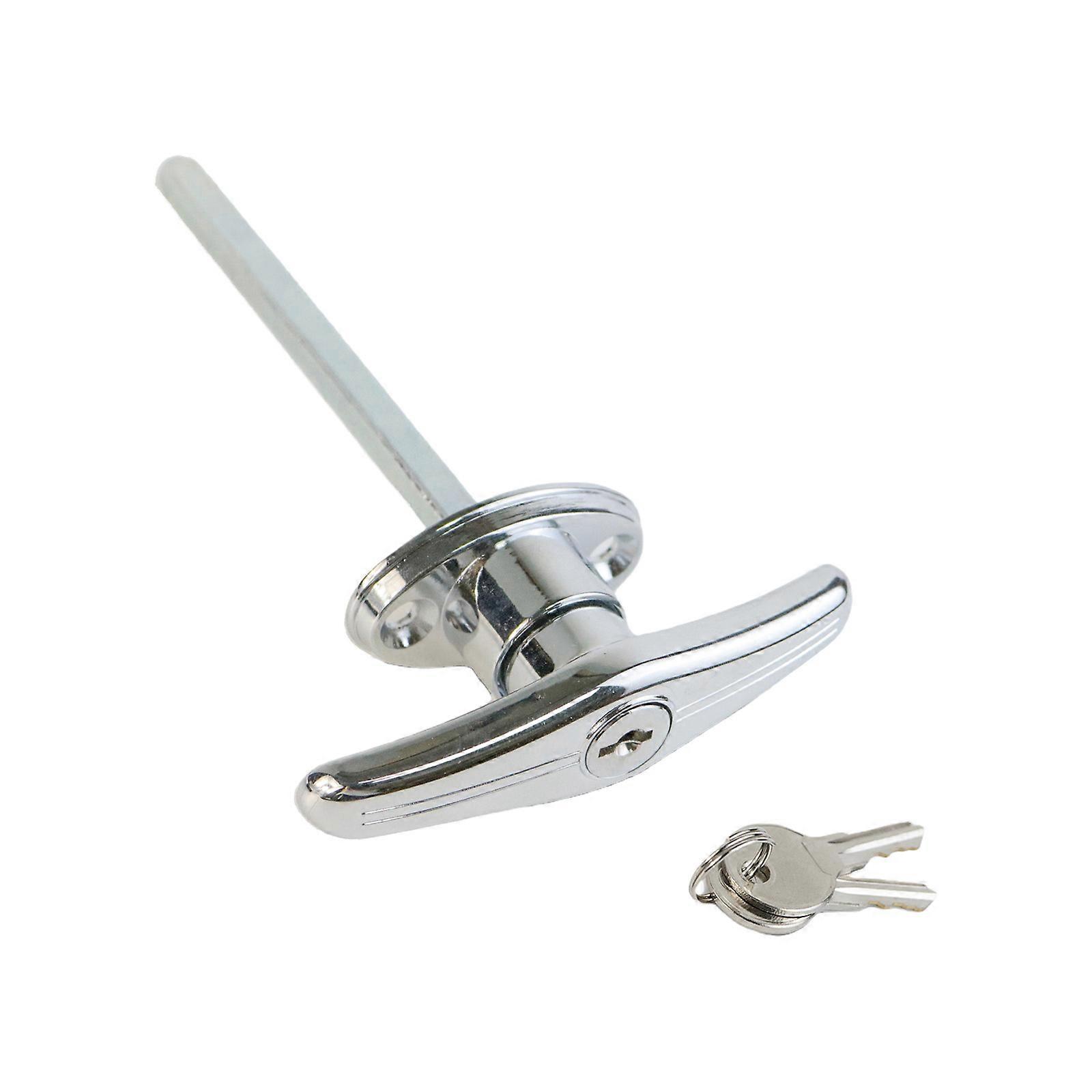 Premium Zincs Alloys Garage Door Handle Lock With 2 Key Rustproof Construction Smooth Surfaces For Secure Installation Multicolor