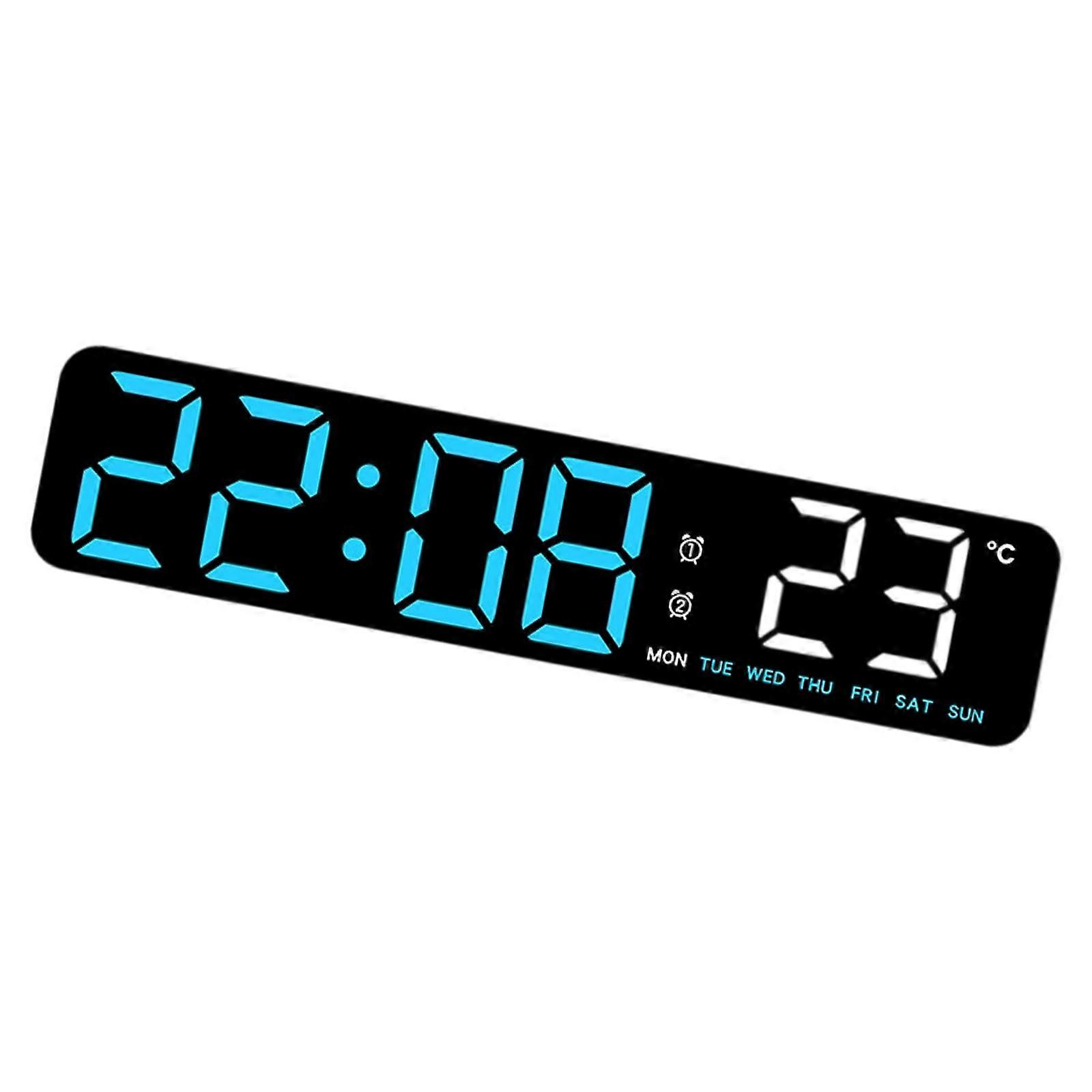Simple Light In Dark Digital Clock Quiet Running Dense Plan For Study Room Desk Multicolor