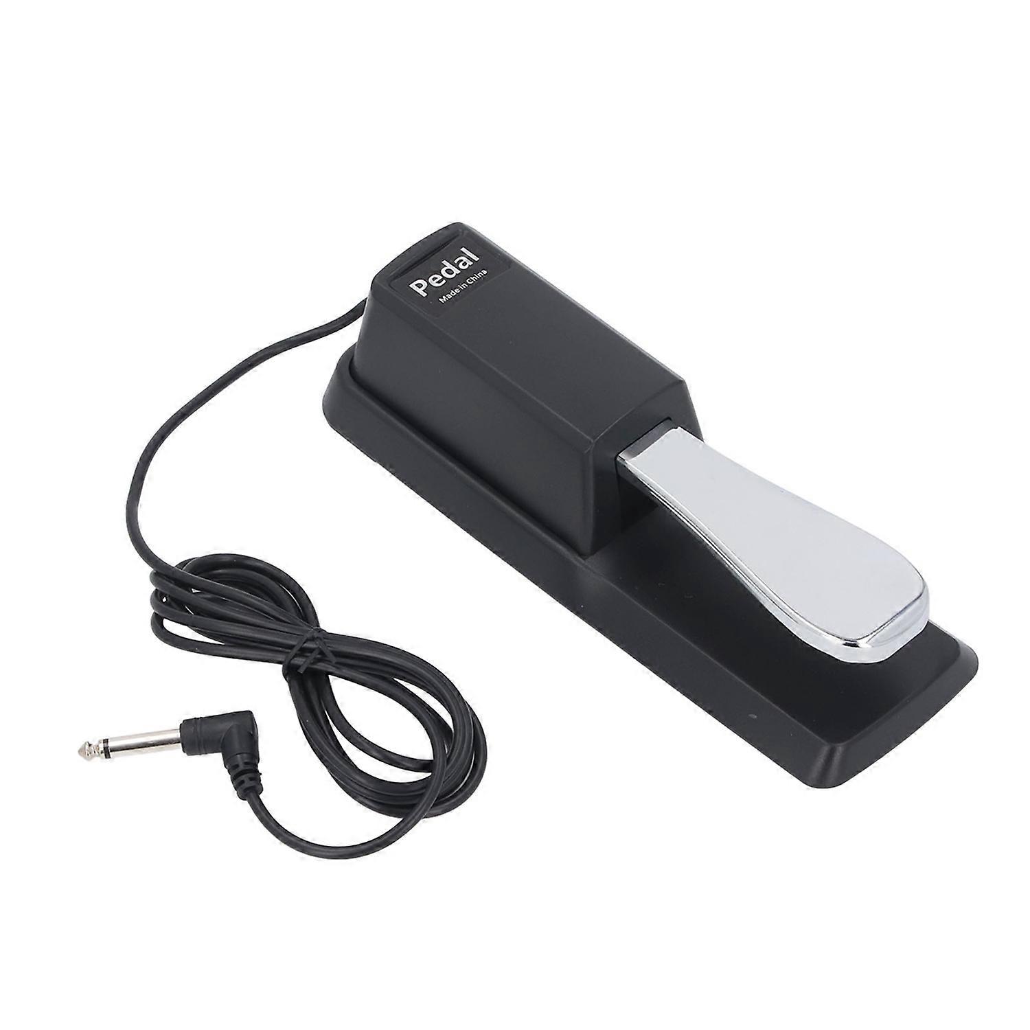 Sustain Pedal Electronic Keyboard Piano Replacement Accessories with Polarity Switch for MIDI Synthe