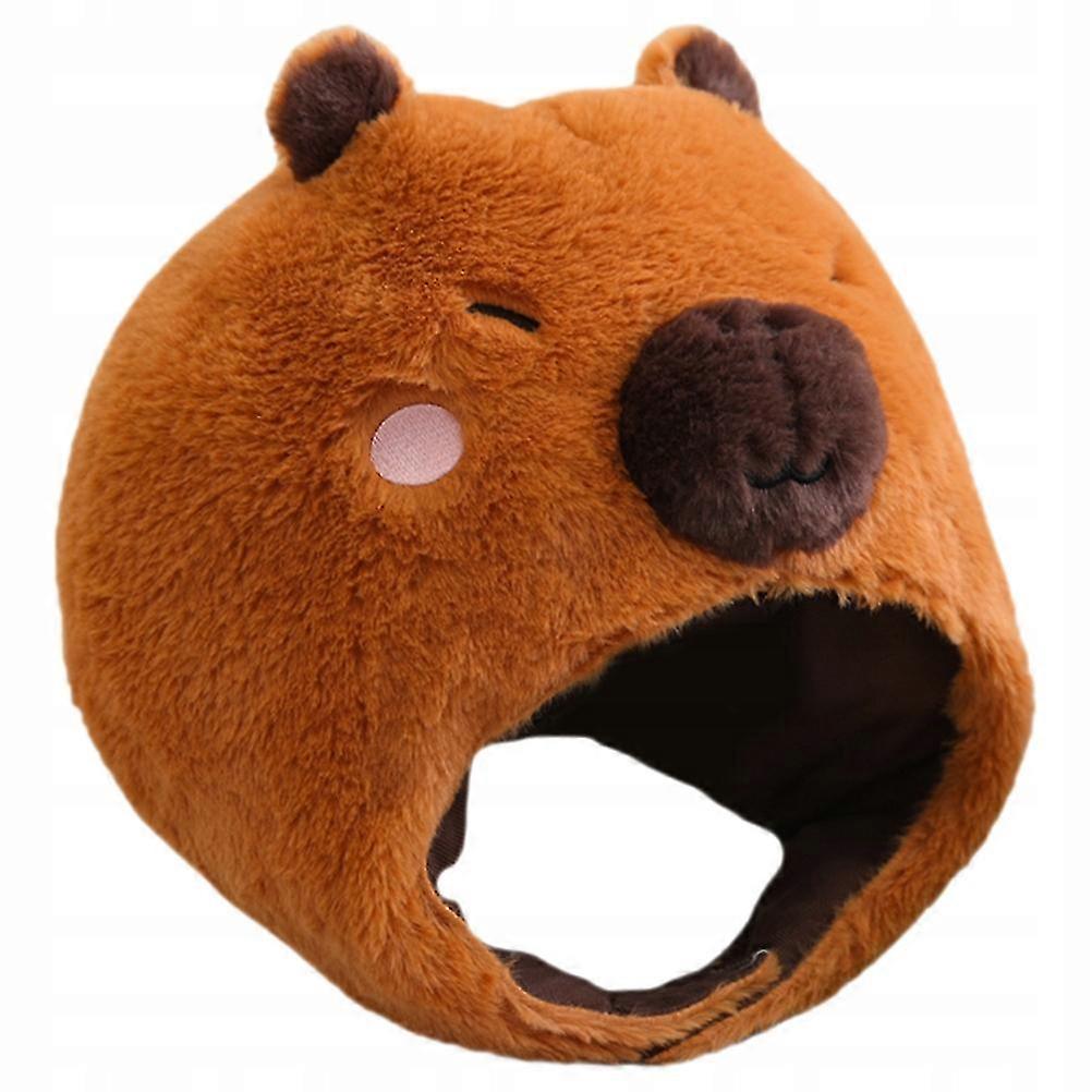 Capybara Plush Headpiece Party Costume Headwear