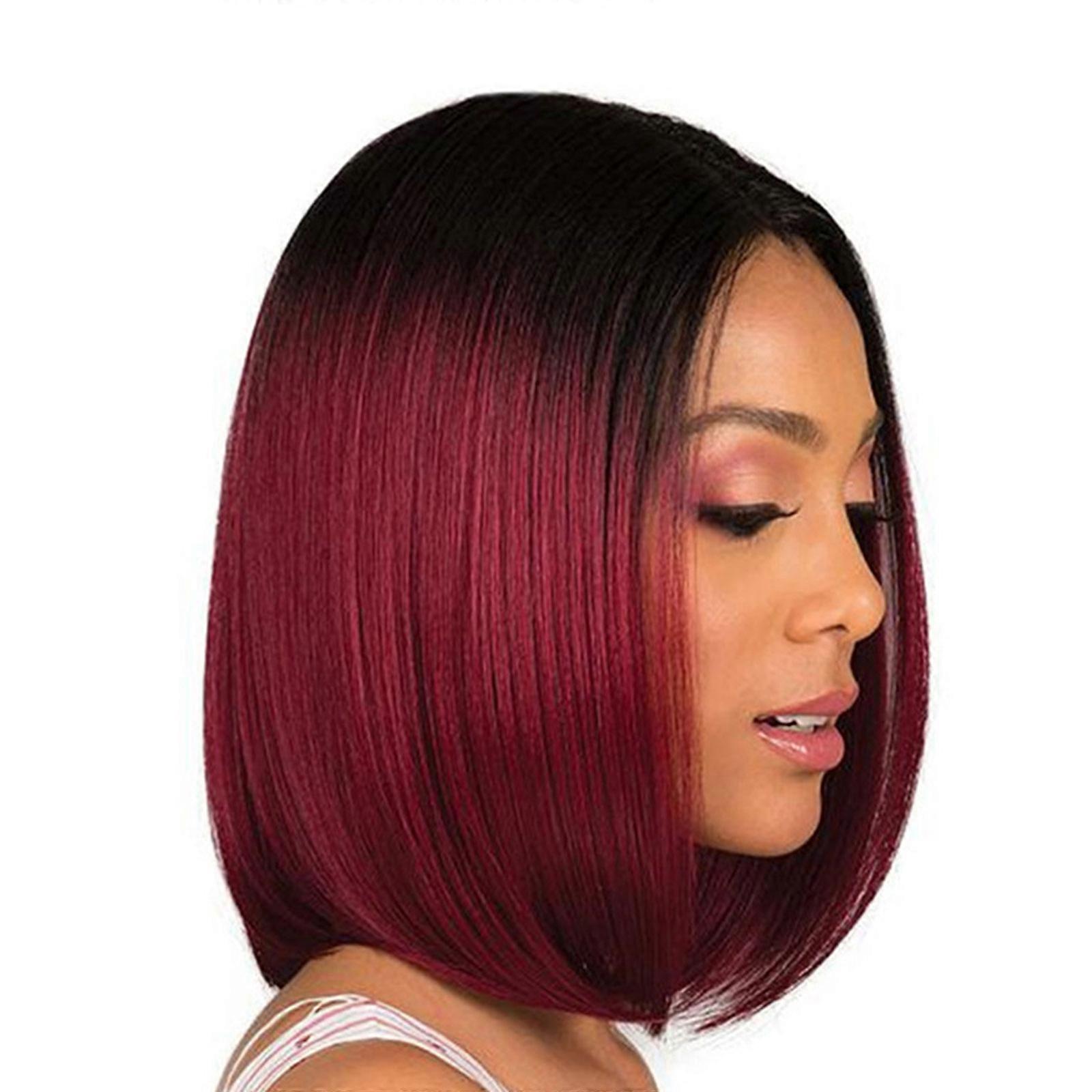 Premium Synthetic Short Bob Wigs Natural Fluffiness Odor Resistant Ideal For Office And Parties Multicolor