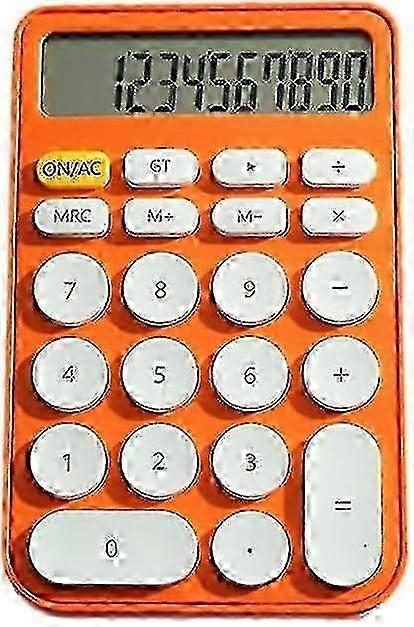 Mini Calculator Cute Appearance Handheld Desktop Calculator Digital Smart Calculator (orange)