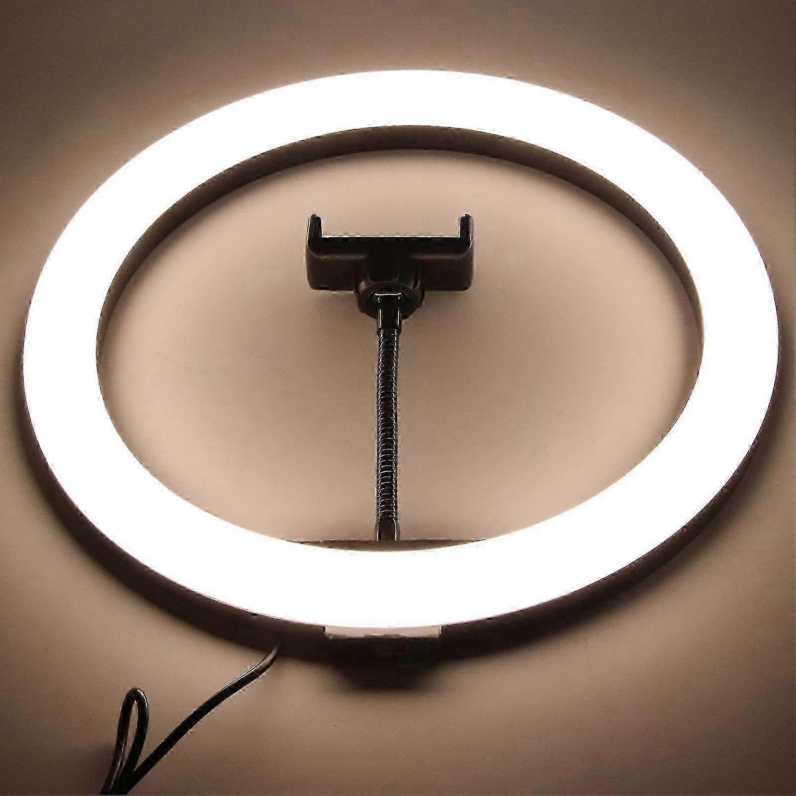 LED Circle Light 1/4 Inch Threaded 162 LED Energy Saving Light Beads Circle Light with Stand for Live Streaming