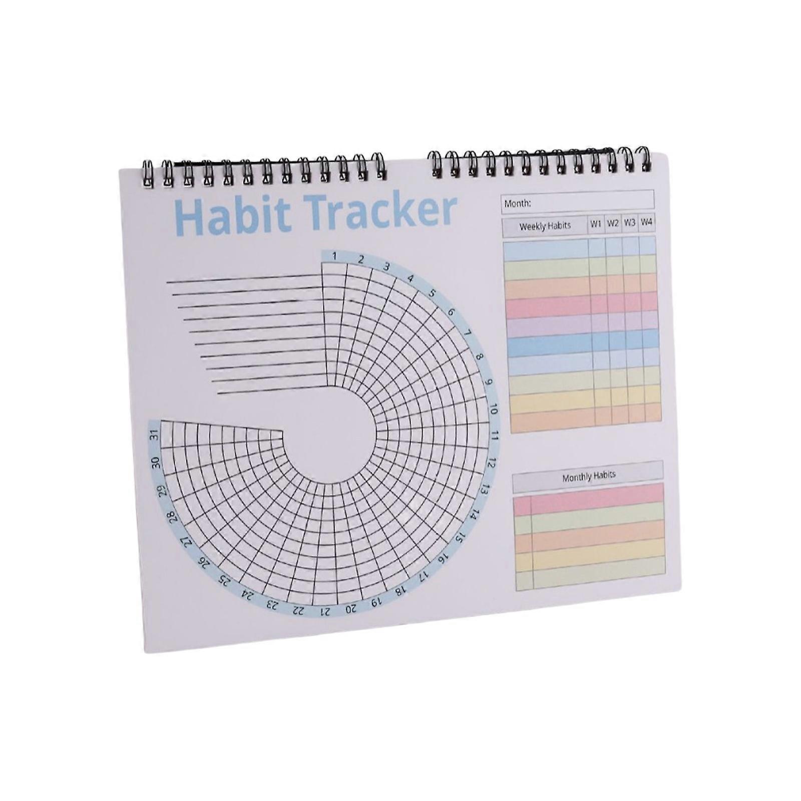 Life Planner Daily Goal Organizer with Flexible Layouts Habits Trackers Calendar Daily Habits Trackers Journal for Daily Multicolor