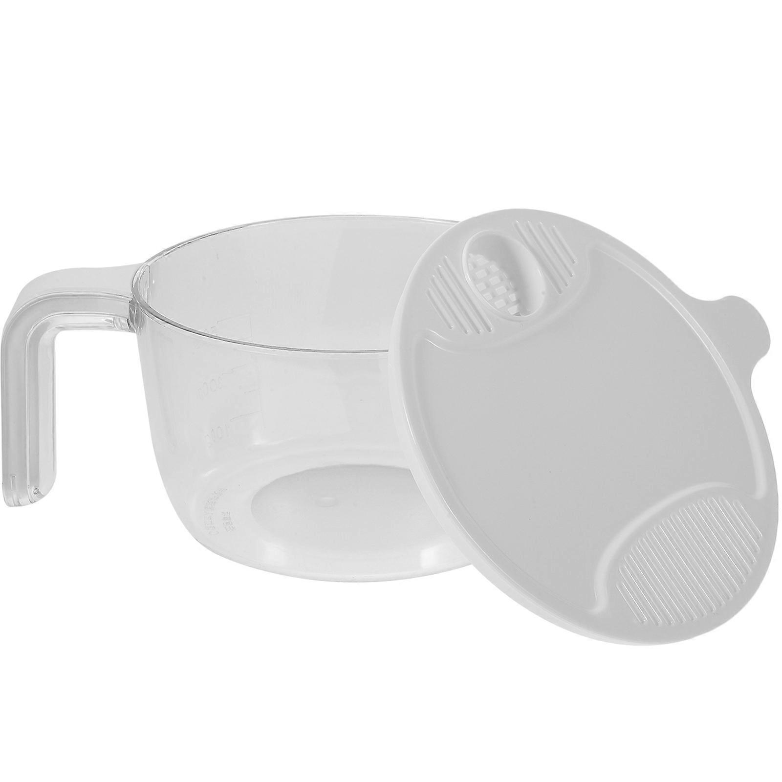 Rice Washing Strainer For Home Use Kitchen Accessory 18X14X8.5CM White Multi-Functional 1Set