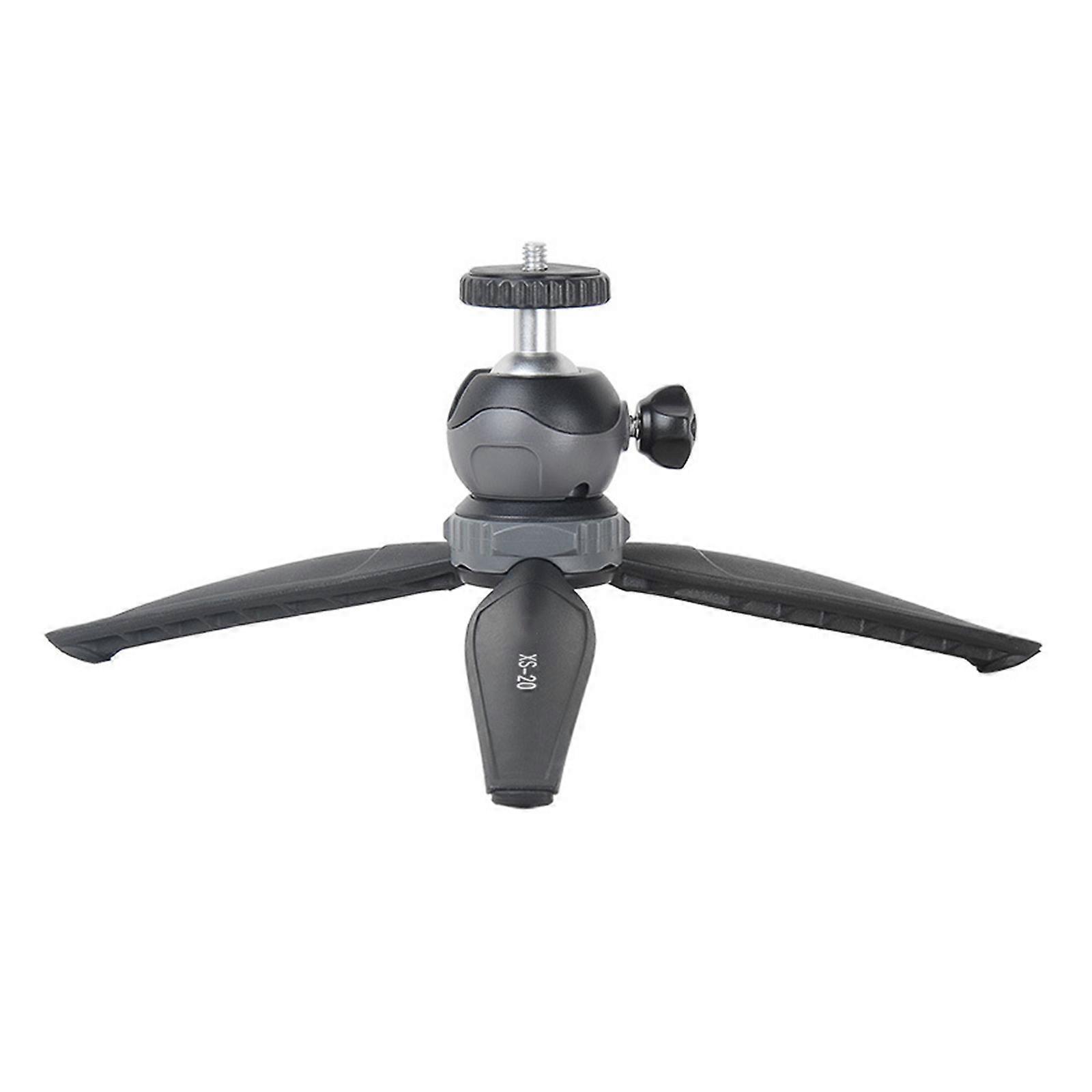 Mini ABS Tripod With 360Ball Joint AntiSlip Base 1/4Inch Screw for Mobile Devices Phone Stand For Travel Enthusiasts Multicolor