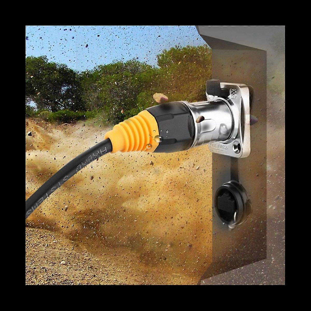 6X IP67 Network RJ45 Waterproof Connectors / Ethernet RJ45 Waterproof Plug + Waterproof Socket for O