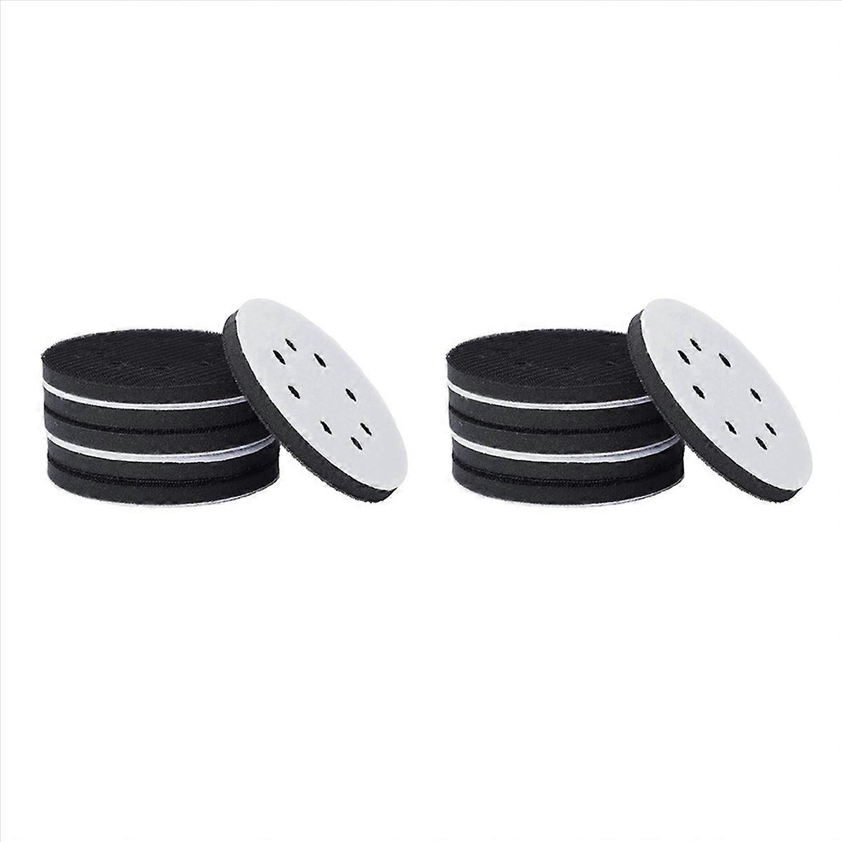 12PCS 5 Inch(125mm) 8-Hole Soft Sponge Interface Pad for Sanding Pads and Hook&Loop Sanding Discs fo