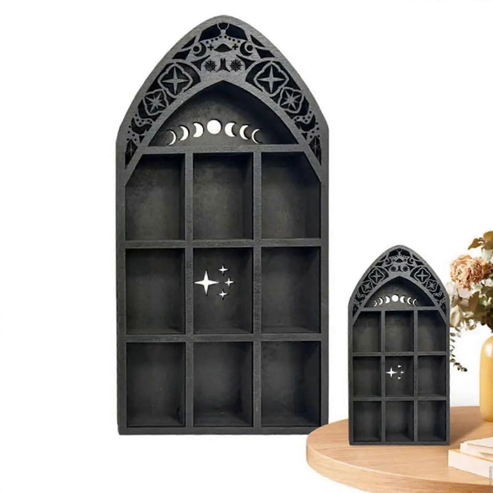 Wall Wooden Shelf Crystal Display Shelf Trinket Shelf Books Shelf Makeup Shelf Vase Pottery Storage Rack A