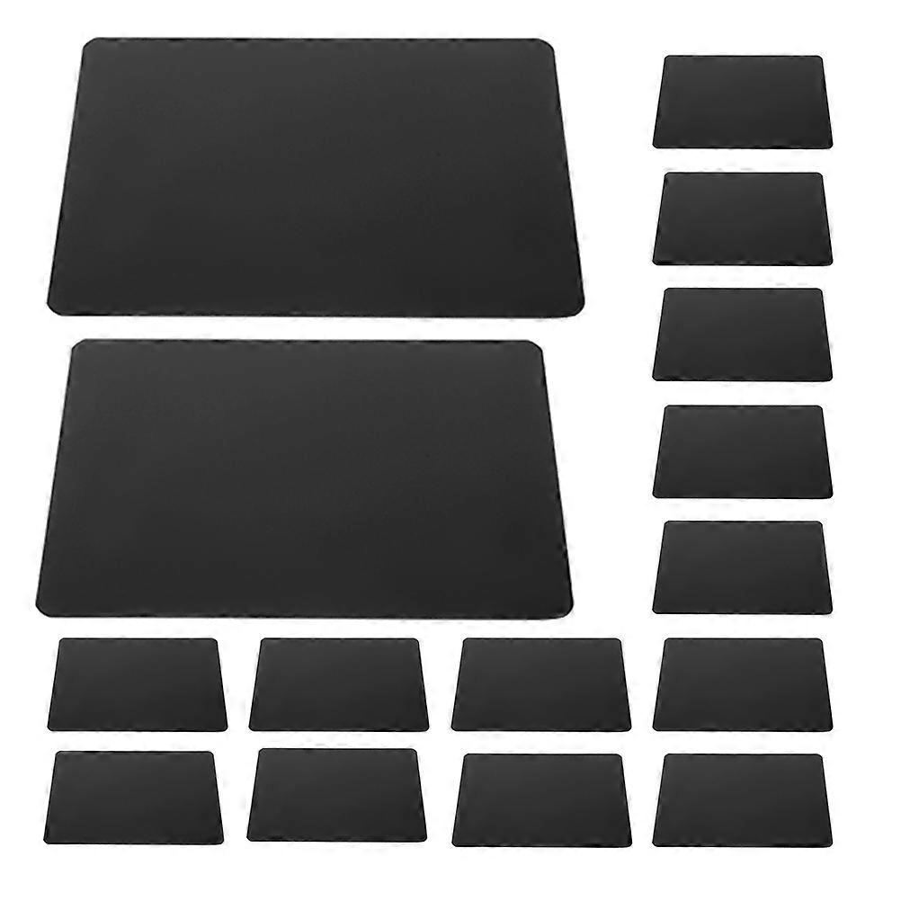 Shelf Label Tag for Display Black ABS Material 75Pcs Supermarket