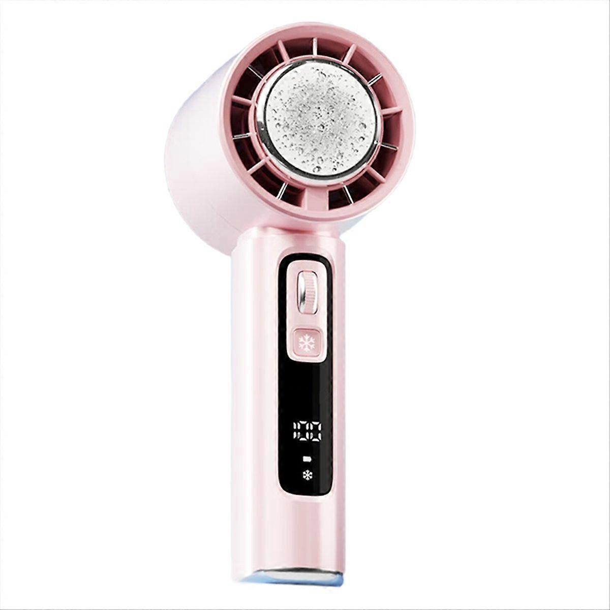 Semiconductor Refrigeration High-Speed Handheld Electric Fan Pink