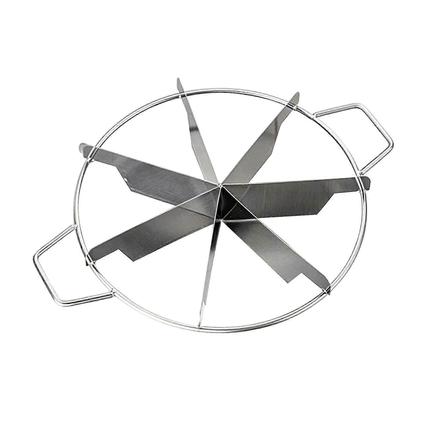 Cake Cutter Slicer Stainless Steel with Side Handles for Even Cake Pie Pizza Cheese 7 Portions