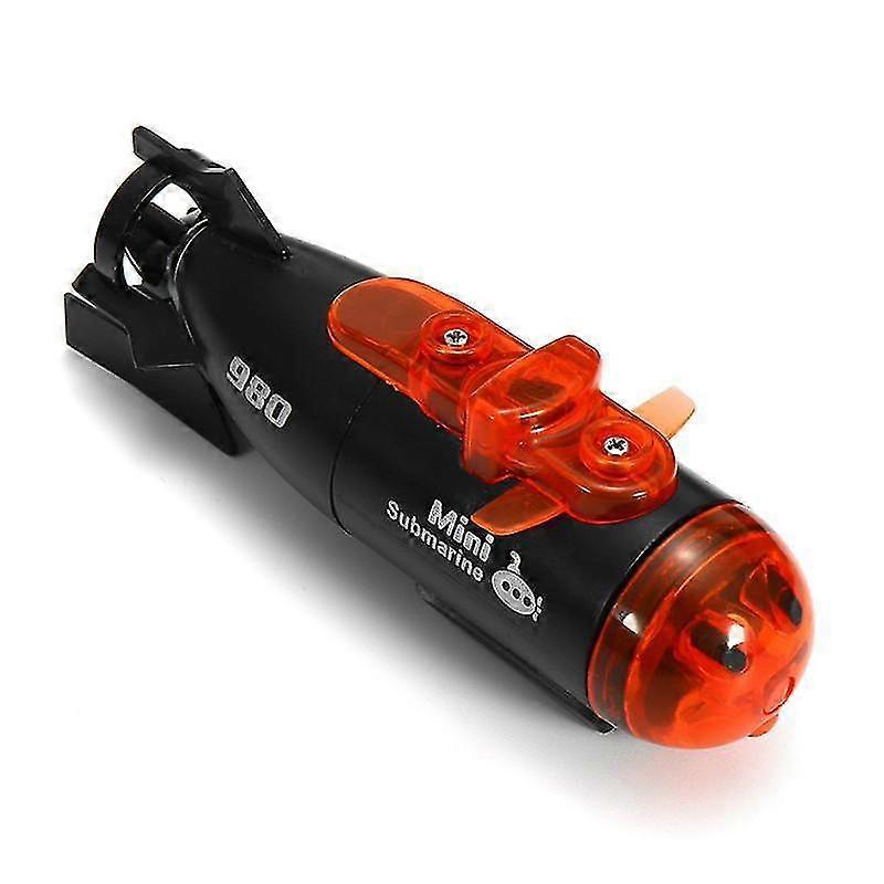 RC Mini Submarine Ship with LED Light - Micro Radio Remote Control Toy Gift