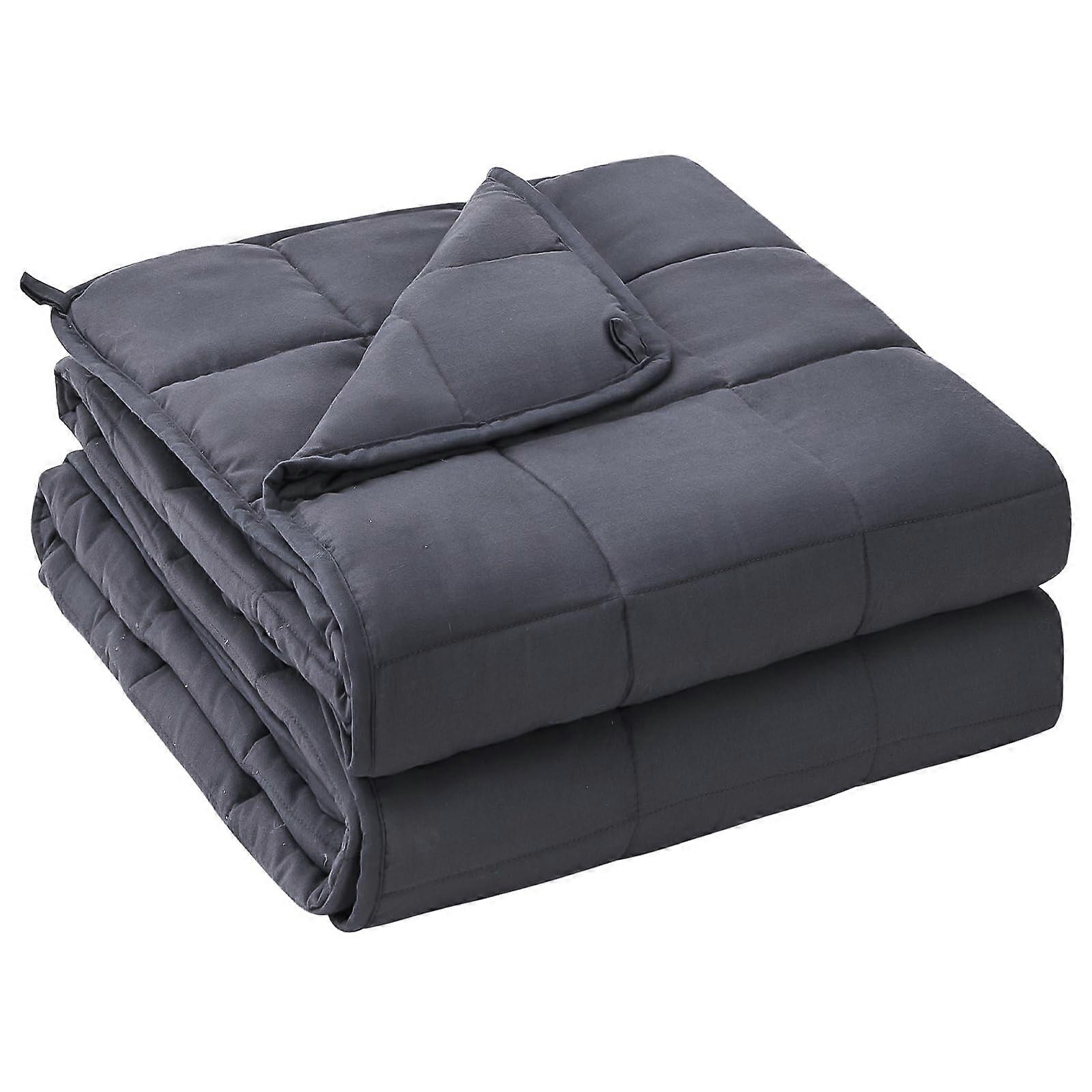 20 lb Queen Size Cooling Weighted Blanket 60x80 for Adults with Breathable Fabric and Even Beads