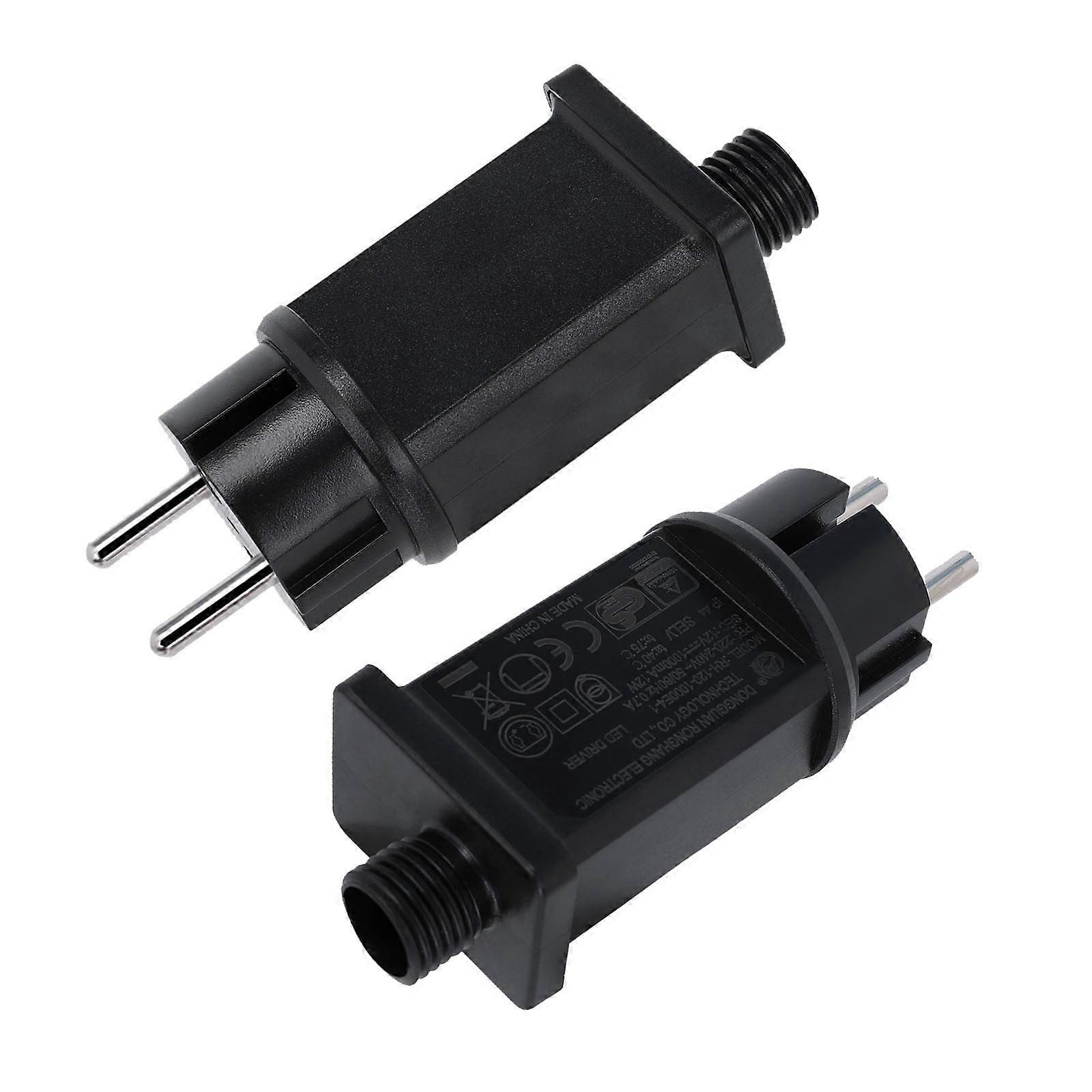 Christmas Village Lights No Cord Outdoor Rope Warm LED Lights 12V 1A, compatible with mini string light transformer replacement