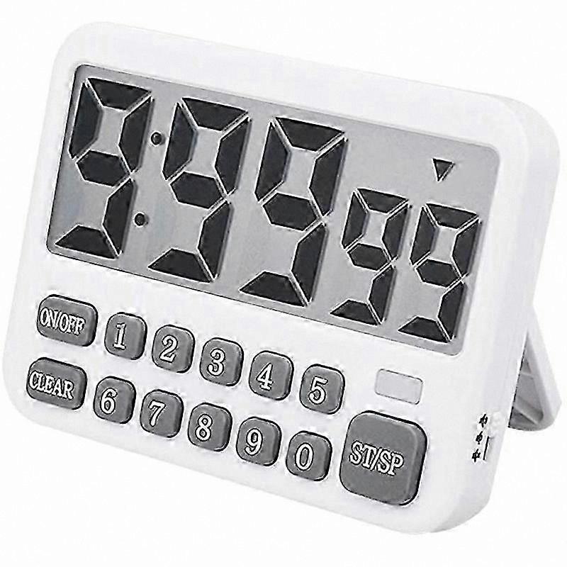 Adjustable Count Up/Down Timer with Digital Display for Kitchen Use, Direct Digit Input for Cooking Cycles