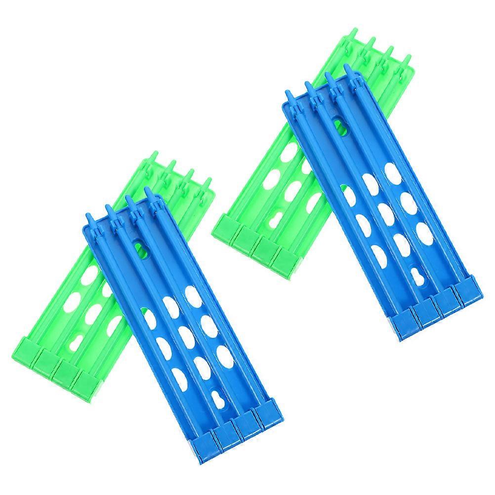 Plastic Pigeon Foot Ring Holder Rack for Storage 12Pcs Assorted Color