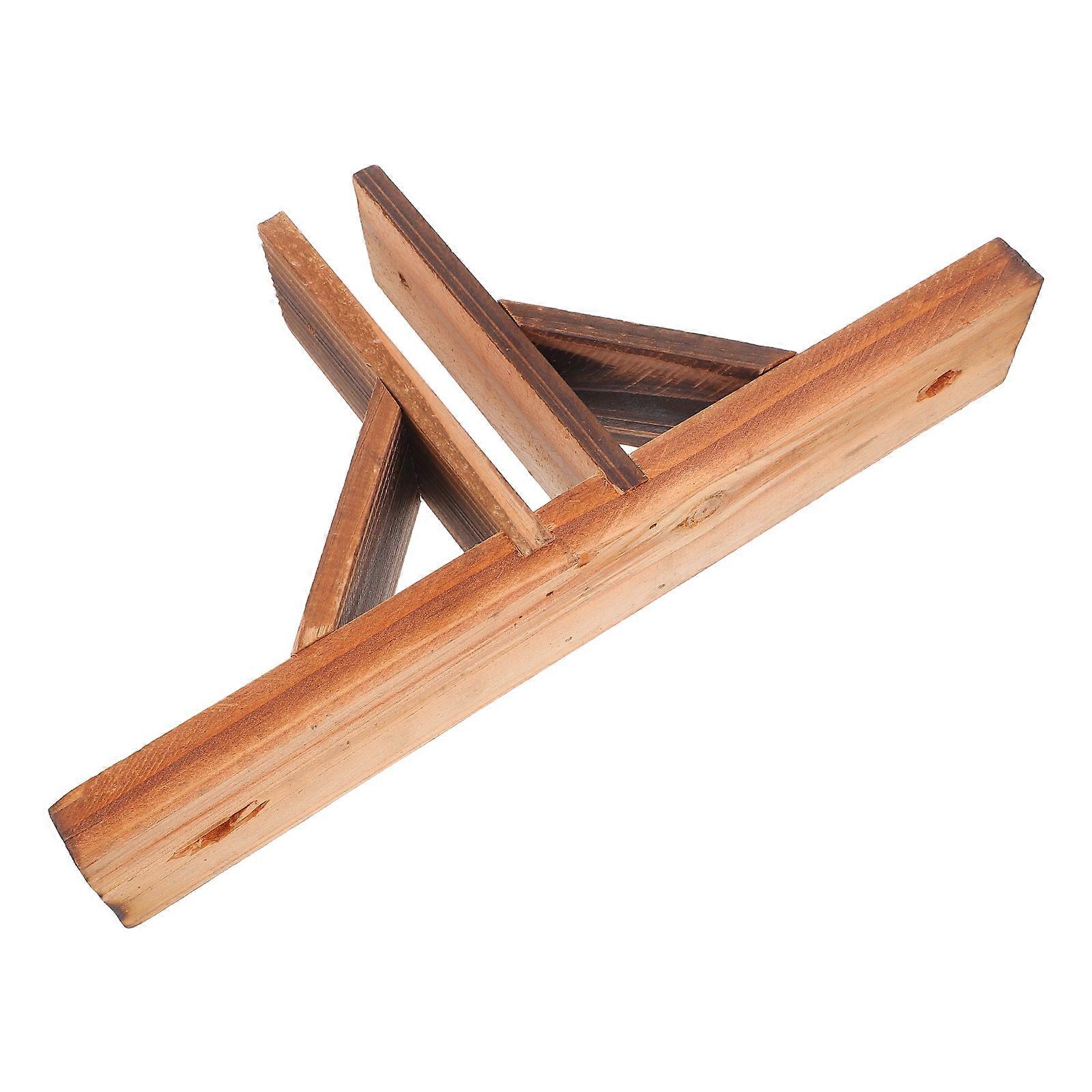 Garden Fence Base Stand Wooden Bracket for Stable Fence Support 1 Piece