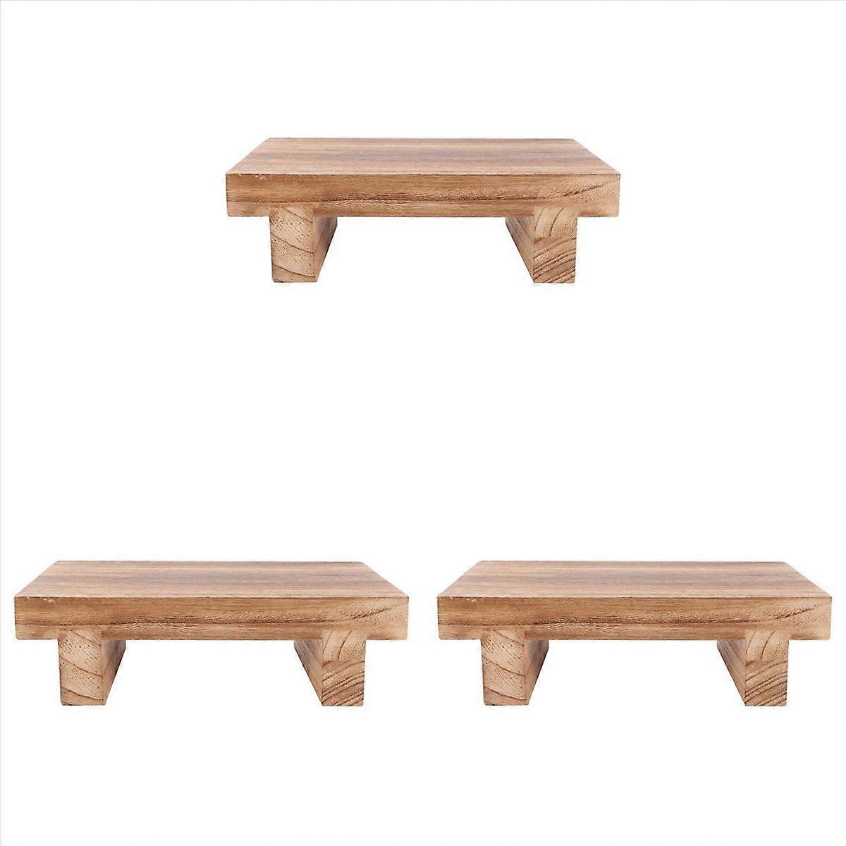 Wooden Step Stool for Adults, Bed Stool for High Beds, Kitchen