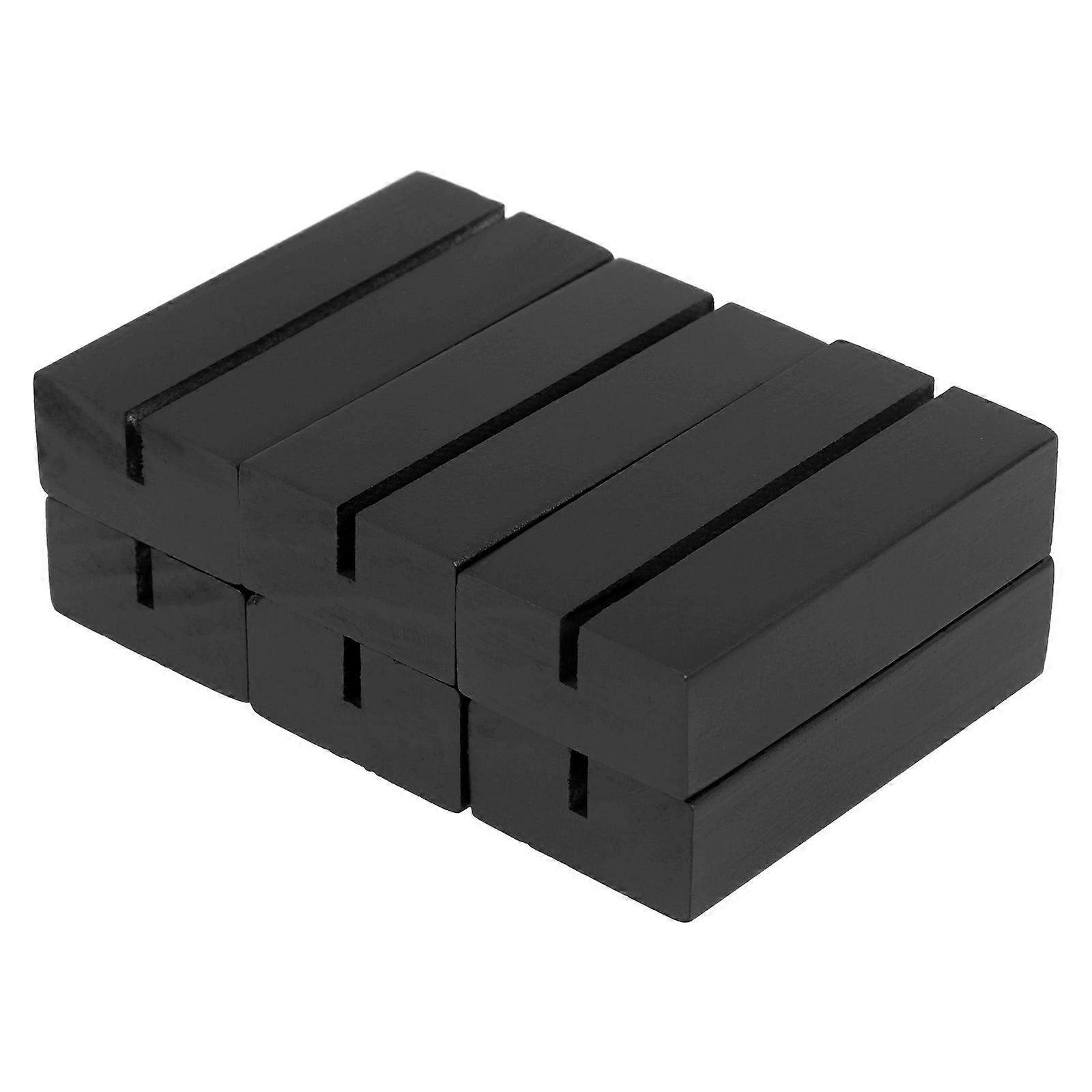 Sturdy Black Tabletop Sign Holder For Event Decorations 6Pcs