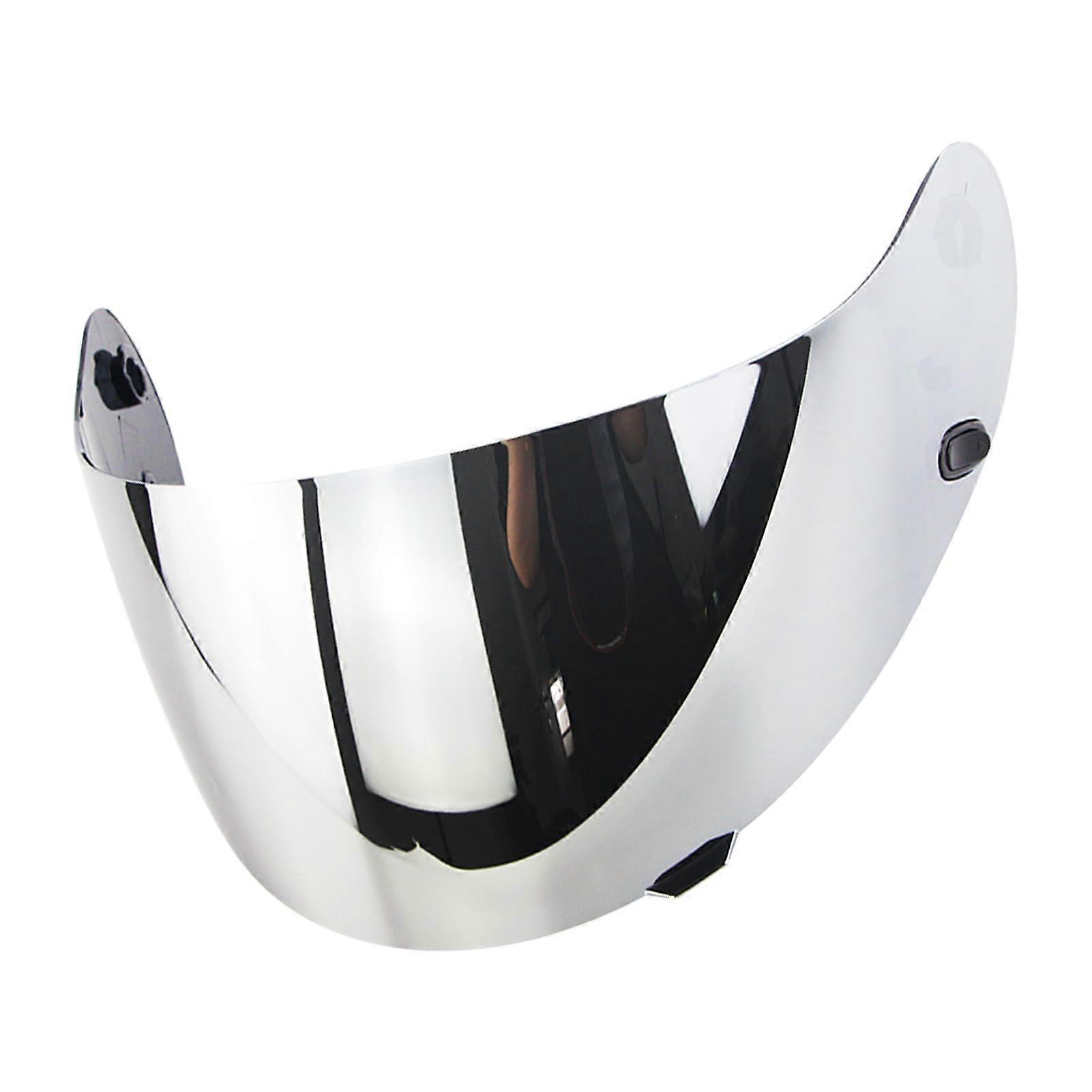 Motorcycle Helmet Visor Replacement with ScratchResistant UV Blocking FlipUp Shield SilverCoated