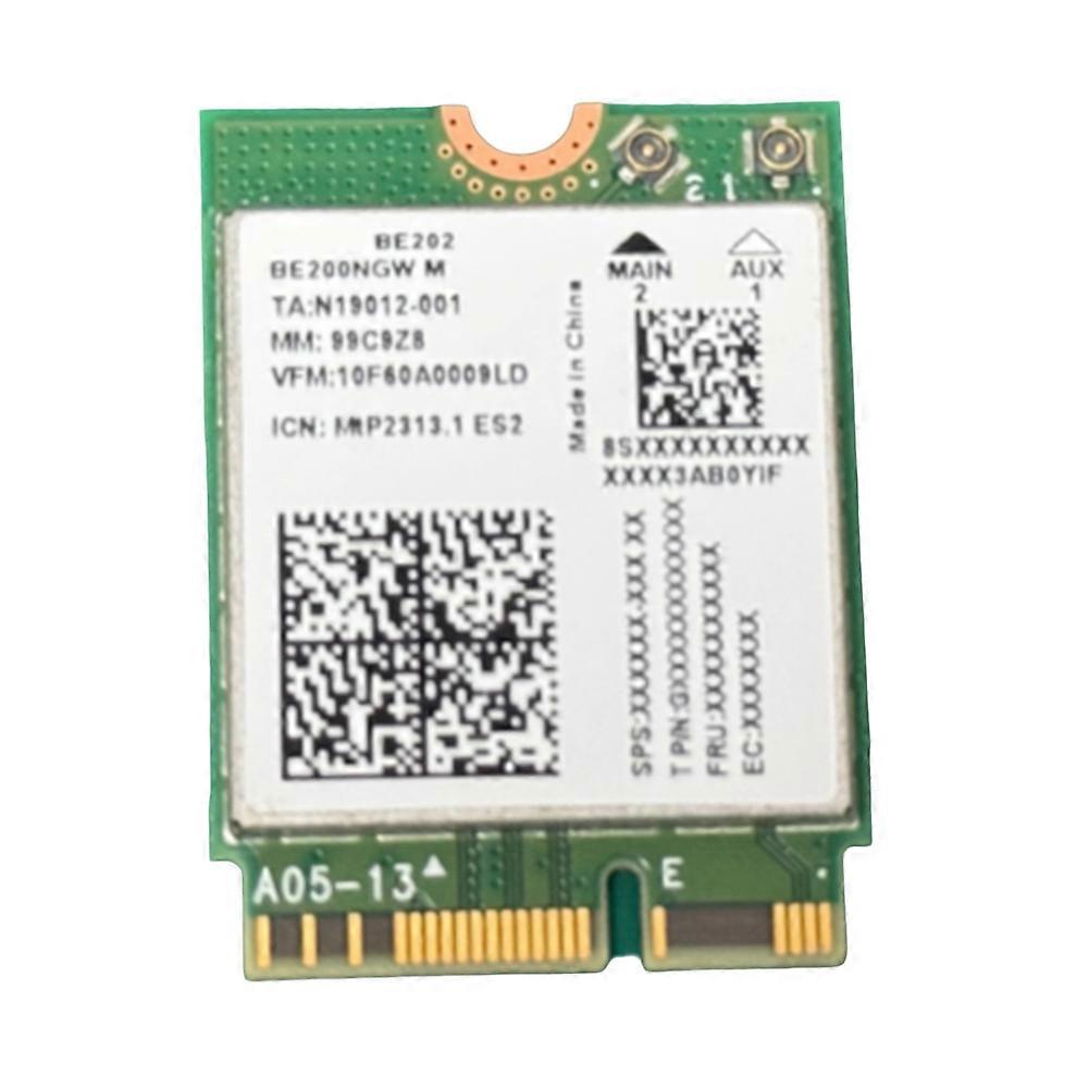WiFi 7 for BE202 M.2 Network Card Bluetooth 5.4 2400Mbps Tri-Band 2.4G/5G/6GHz High-Speed Wireless Network Adapter