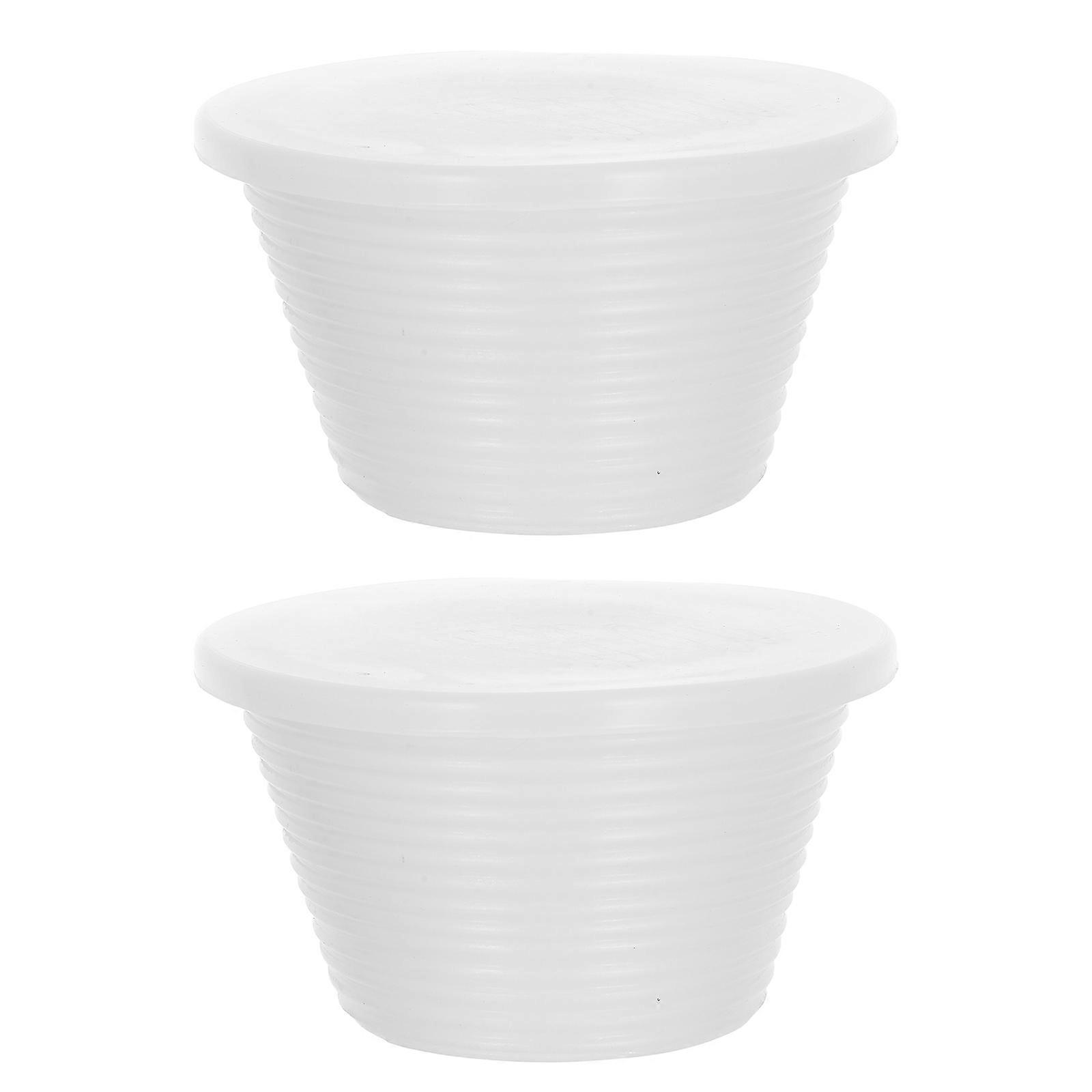 White Silicone Tapered Plug for Home Use, Versatile Sealing Solution, Easy Installation, Temperature Resistant, 2pcs