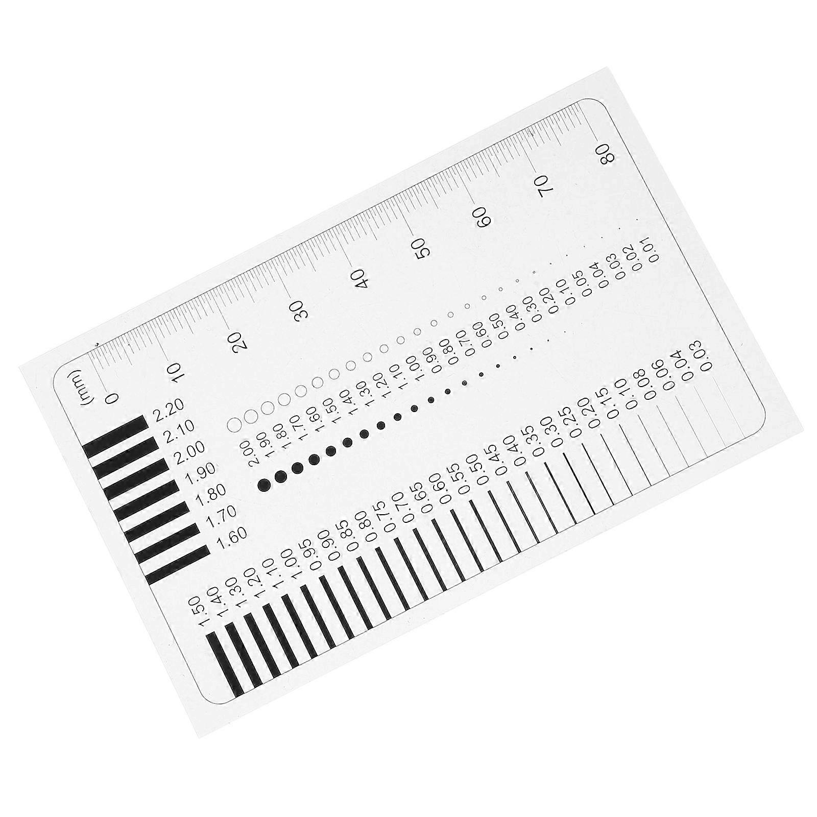 High Precision SEC Size Estimation Chart Transparency Defect Diameter Area Measure Tool for Accurate Measurements 1 Set Craft Tools