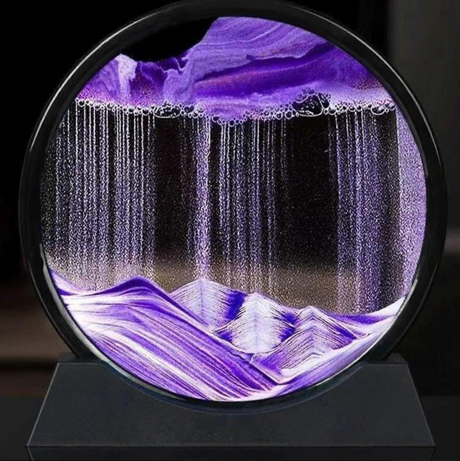 3D Flowing Sand Art Hourglass with Stress Relief Animation for Desk and Office Decoration