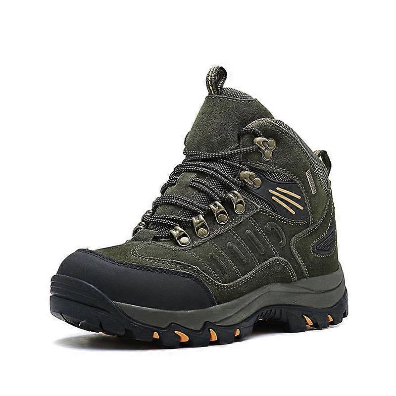 Camel men's high-top hiking boots, winter fleece-lined, thickened wool, warm outdoor cotton shoes, waterproof and non-slip casual shoes